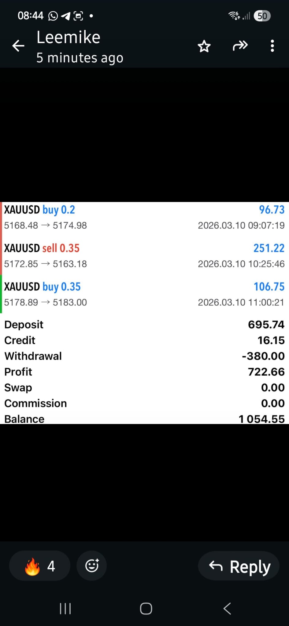 Member Trading Result 1